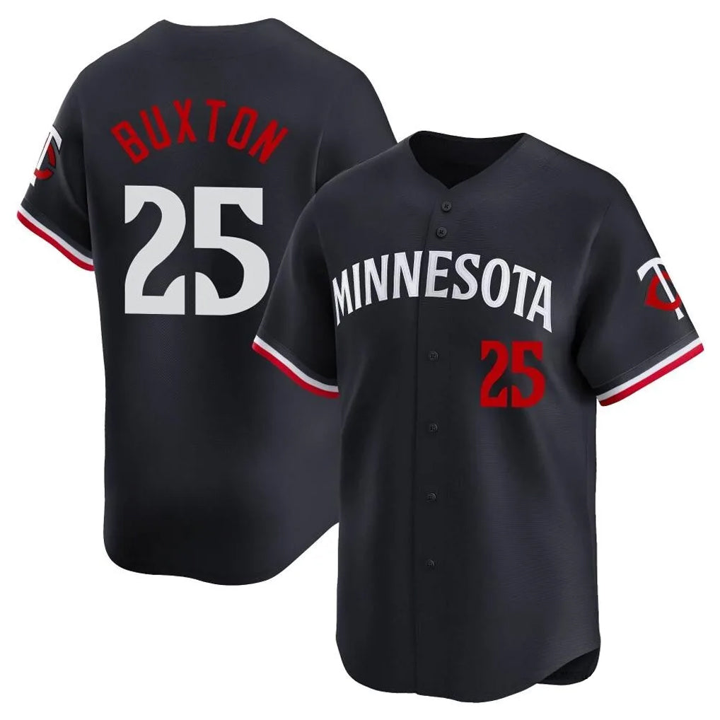 CAdoa M.Twins #25 Byron Buxton Player Navy Home Limited Stitched Jerseys
