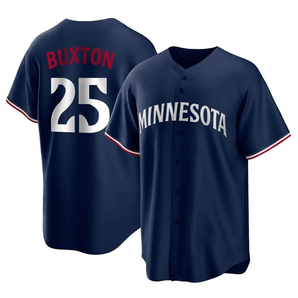 CAdoa M.Twins #25 Byron Buxton Player Navy Replica Alternate Home Stitched Jerseys