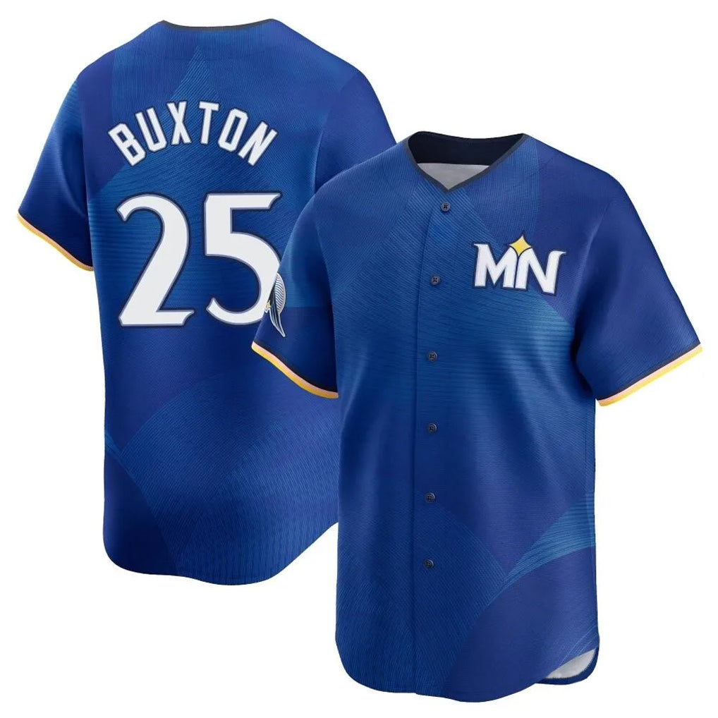 CAdoa M.Twins #25 Byron Buxton Player Royal City Connect Limited Home Stitched Jerseys