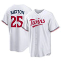 CAdoa M.Twins #25 Byron Buxton Player White Home Game Stitched Jerseys
