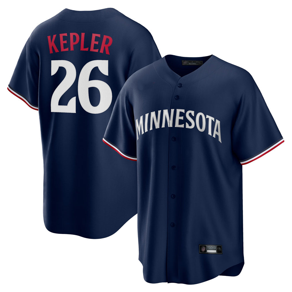 CAdoa M.Twins #26 Max Kepler Player Navy Replica Alternate Home Stitched Jerseys
