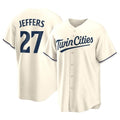 CAdoa M.Twins #27 Ryan Jeffers Player Cream Game Limited Home Stitched Jerseys
