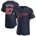 CAdoa M.Twins #27 Ryan Jeffers Player Navy 60th Home Limited Elite Stitched Jerseys