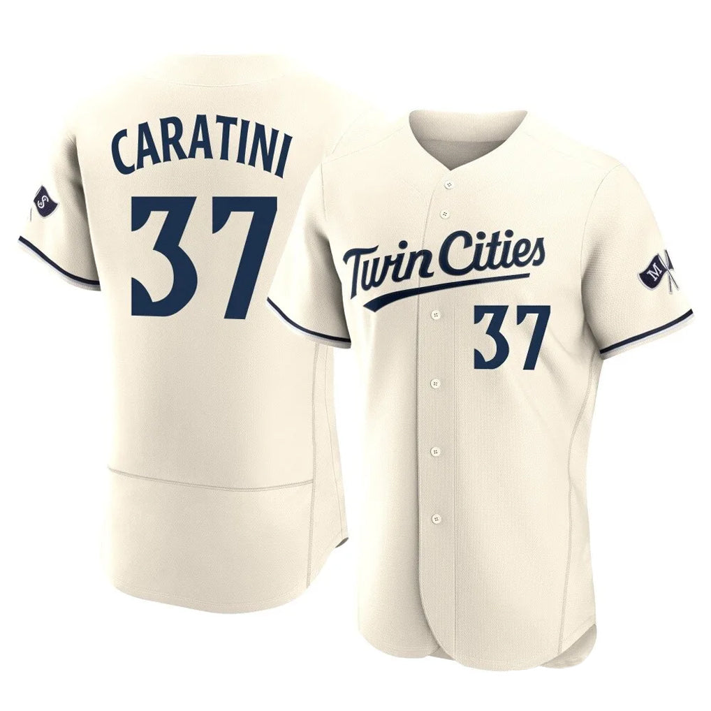 CAdoa M.Twins #37 Victor Caratini Player Cream Home Limited Elite Stitched Jerseys