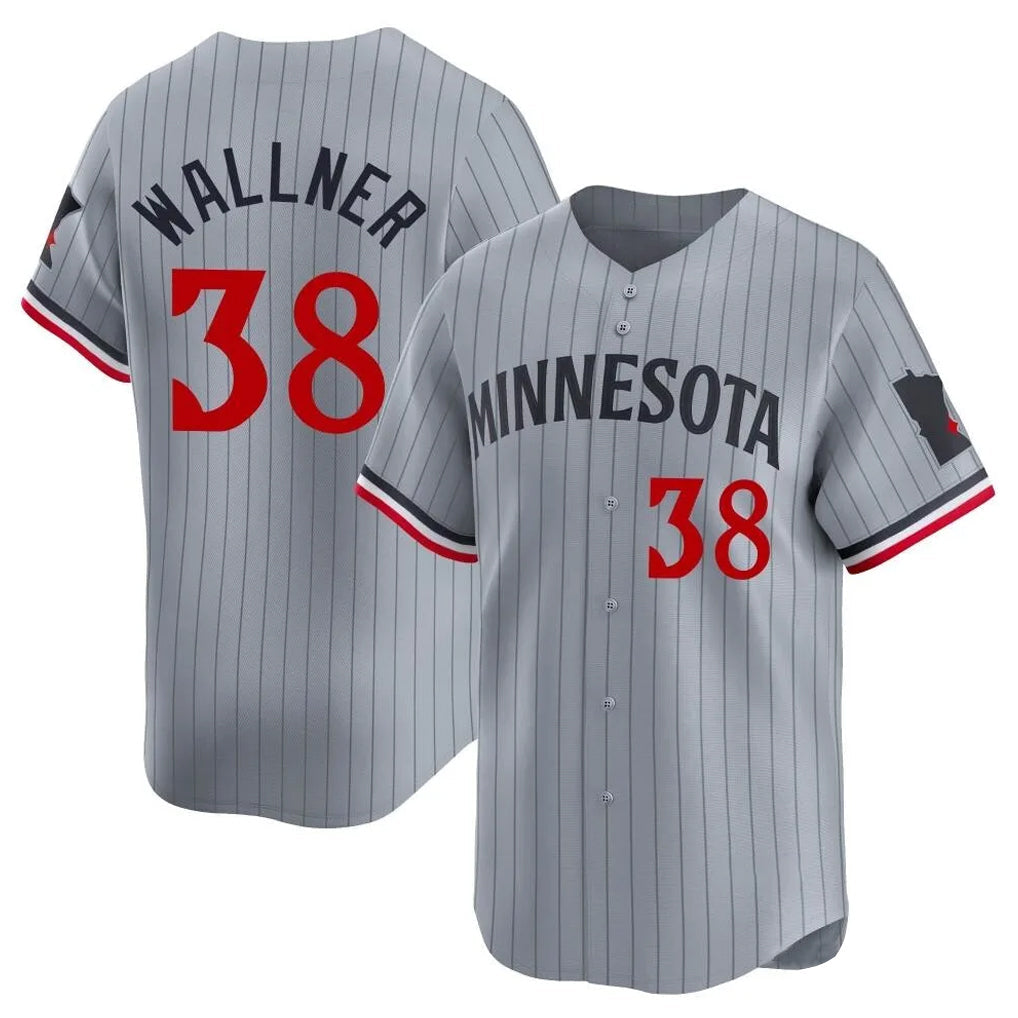 CAdoa M.Twins #38 Matt Wallner Player Gray Home Limited Stitched Jerseys