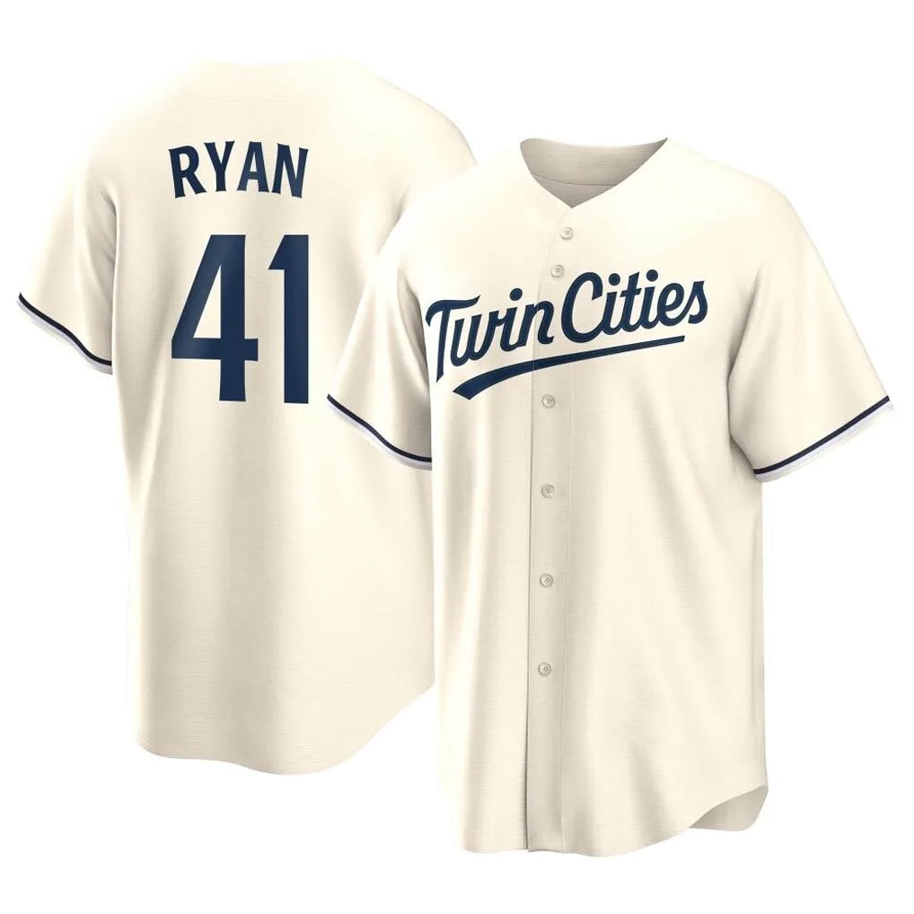 CAdoa M.Twins #41 Joe Ryan Player Cream Game Limited Home Stitched Jerseys