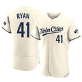 CAdoa M.Twins #41 Joe Ryan Player Cream Home Limited Elite Stitched Jerseys