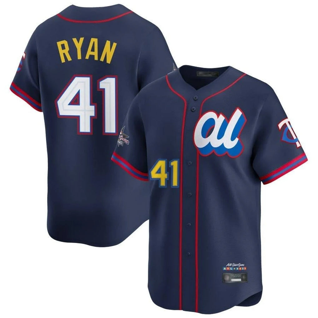 CAdoa M.Twins #41 Joe Ryan Player Navy All-star Game Limited Home Stitched Jerseys