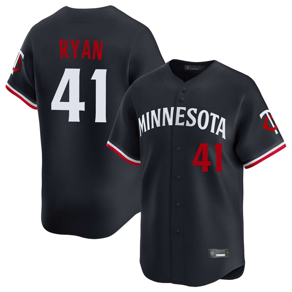 CAdoa M.Twins #41 Joe Ryan Player Navy Home Limited Stitched Jerseys