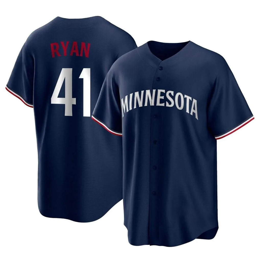 CAdoa M.Twins #41 Joe Ryan Player Navy Replica Alternate Home Stitched Jerseys