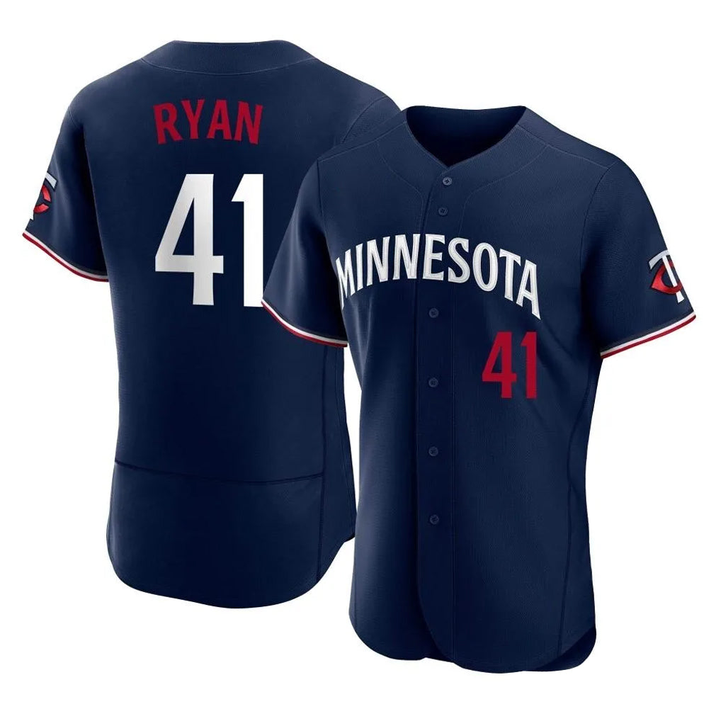 CAdoa M.Twins #41 Joe Ryan Player Navy Replica Home Limited Elite Stitched Jerseys