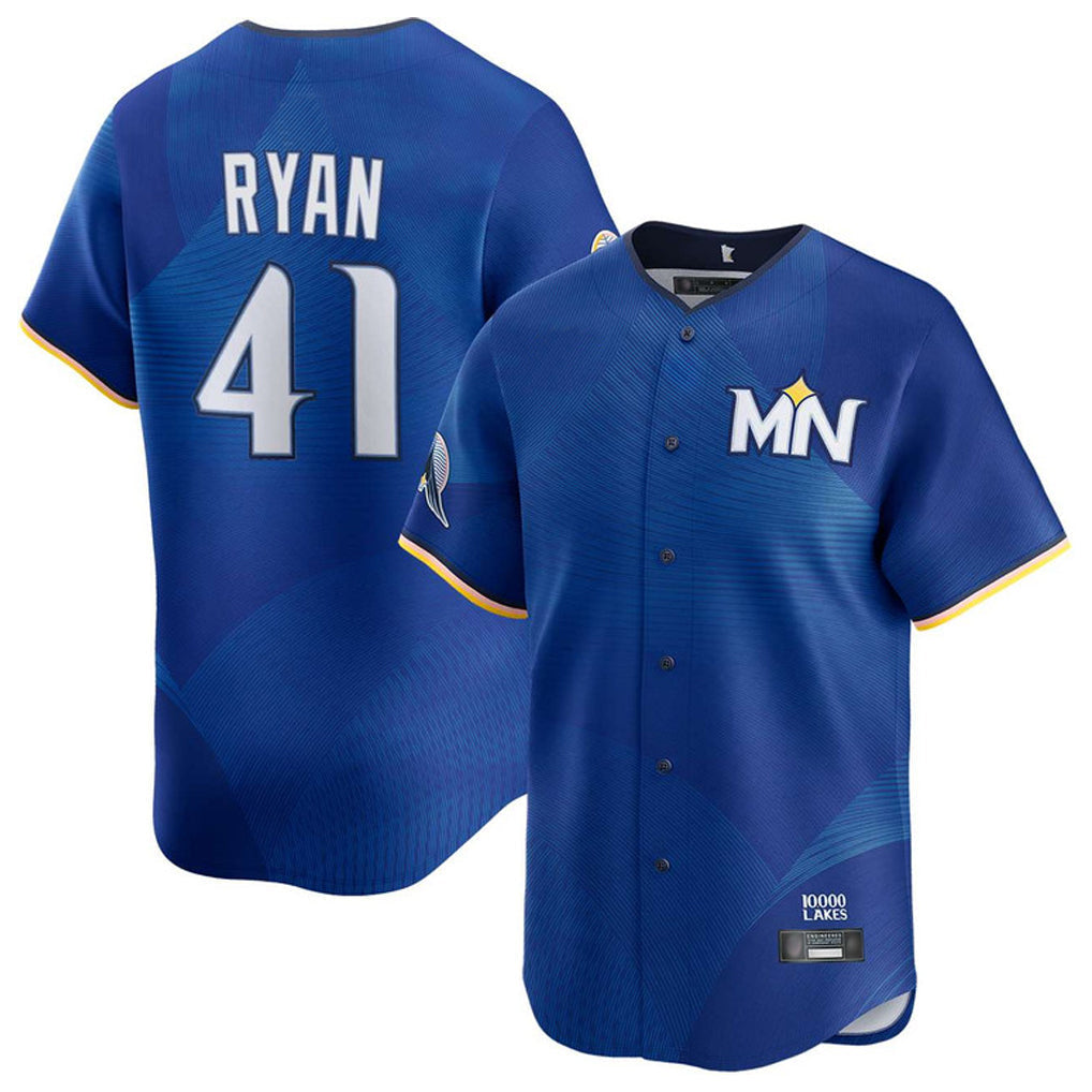 CAdoa M.Twins #41 Joe Ryan Player Royal City Connect Limited Home Stitched Jerseys