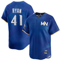 CAdoa M.Twins #41 Joe Ryan Player Royal City Connect Limited Home Stitched Jerseys