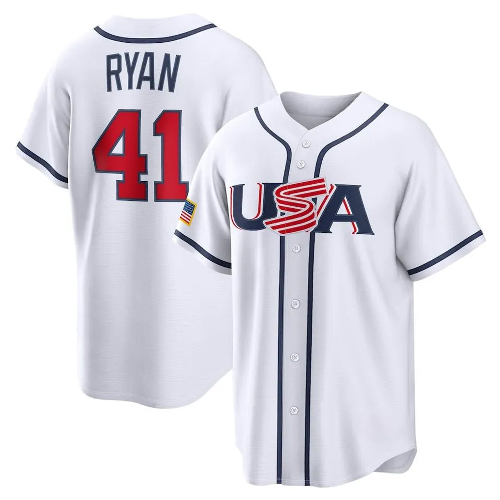 CAdoa M.Twins #41 Joe Ryan Player White USA 2026 World Classic Limited Home Stitched Jerseys