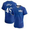 CAdoa M.Twins #49 Pablo Lopez Player Royal City Connect Limited Elite Home Stitched Jerseys