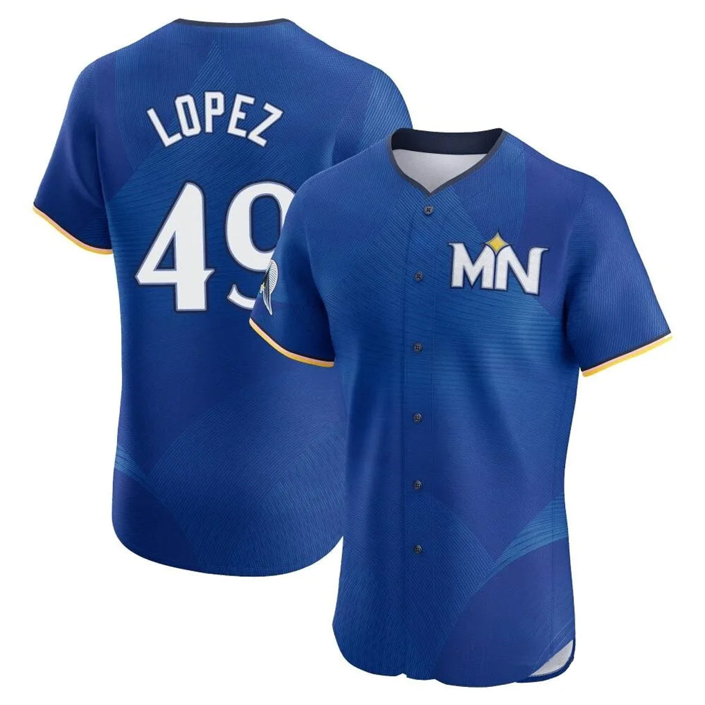 CAdoa M.Twins #49 Pablo Lopez Player Royal City Connect Limited Elite Home Stitched Jerseys