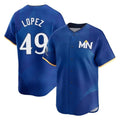 CAdoa M.Twins #49 Pablo Lopez Player Royal City Connect Limited Home Stitched Jerseys