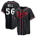 CAdoa M.Twins #56 Josh Bell Player Black Fashion Out Home Limited Stitched Jerseys