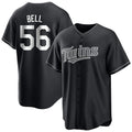 CAdoa M.Twins #56 Josh Bell Player Black Home Game Stitched Jerseys