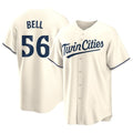 CAdoa M.Twins #56 Josh Bell Player Cream Game Limited Home Stitched Jerseys