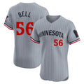 CAdoa M.Twins #56 Josh Bell Player Gray Home Limited Elite Stitched Jerseys