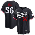CAdoa M.Twins #56 Josh Bell Player Navy Home Game Stitched Jerseys