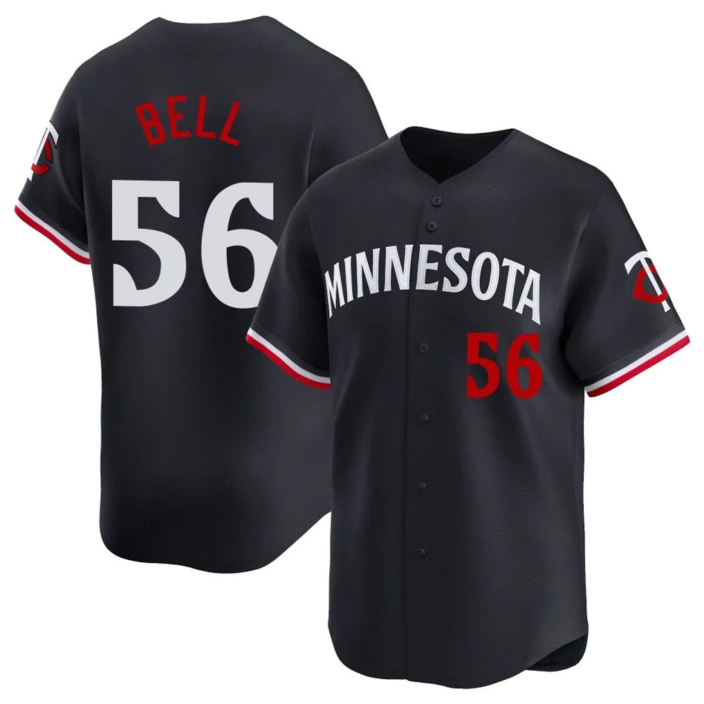 CAdoa M.Twins #56 Josh Bell Player Navy Home Limited Stitched Jerseys