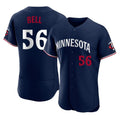 CAdoa M.Twins #56 Josh Bell Player Navy Replica Home Limited Elite Stitched Jerseys