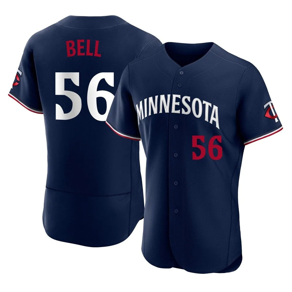 CAdoa M.Twins #56 Josh Bell Player Navy Replica Home Limited Elite Stitched Jerseys