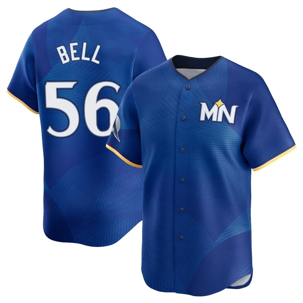 CAdoa M.Twins #56 Josh Bell Player Royal City Connect Limited Home Stitched Jerseys