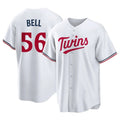 CAdoa M.Twins #56 Josh Bell Player White Home Game Stitched Jerseys