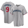 CAdoa M.Twins #9 Trevor Larnach Player Gray Game Limited Home Stitched Jerseys