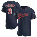 CAdoa M.Twins #9 Trevor Larnach Player Navy 60th Home Limited Elite Stitched Jerseys