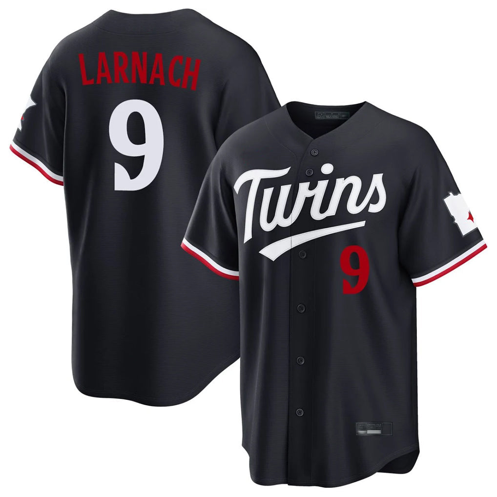 CAdoa M.Twins #9 Trevor Larnach Player Navy Home Game Stitched Jerseys
