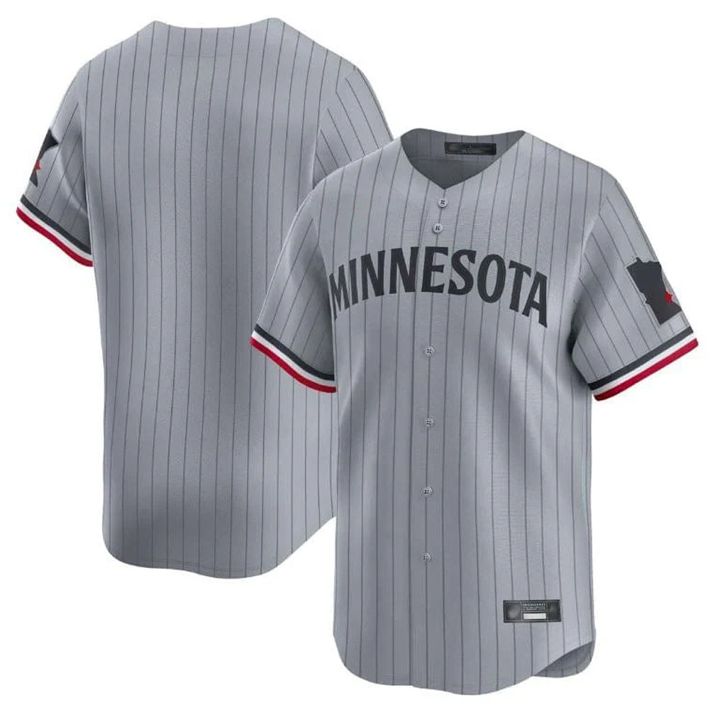 CAdoa Minnesota Twins Blank Player Gray Home Limited Stitched Jerseys