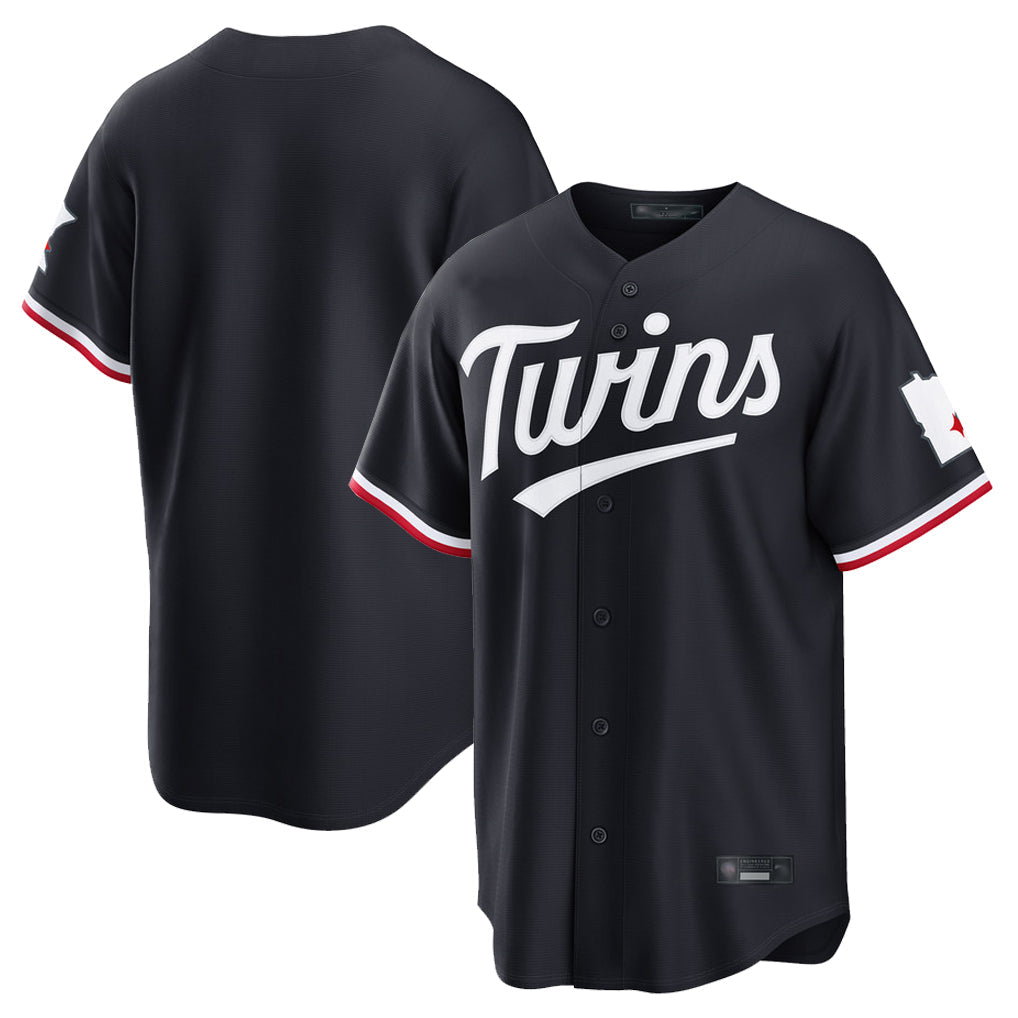 CAdoa Minnesota Twins Blank Player Navy Home Game Stitched Jerseys