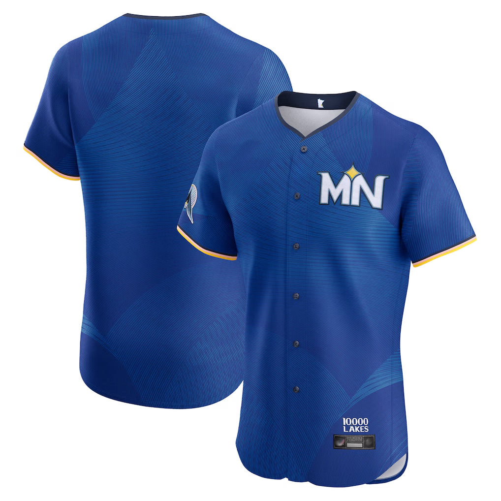 CAdoa Minnesota Twins Blank Player Royal City Connect Limited Elite Home Stitched Jerseys