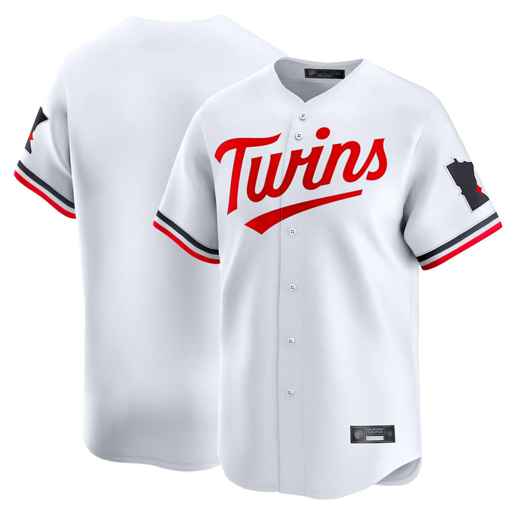 CAdoa Minnesota Twins Blank Player White Home Limited Stitched Jerseys