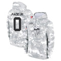 CAdoa MN.Vikings #0 Ivan Pace Jr. Player Arctic Camo Salute to Service Pullover Hoodies Limited Game Stitched Jerseys