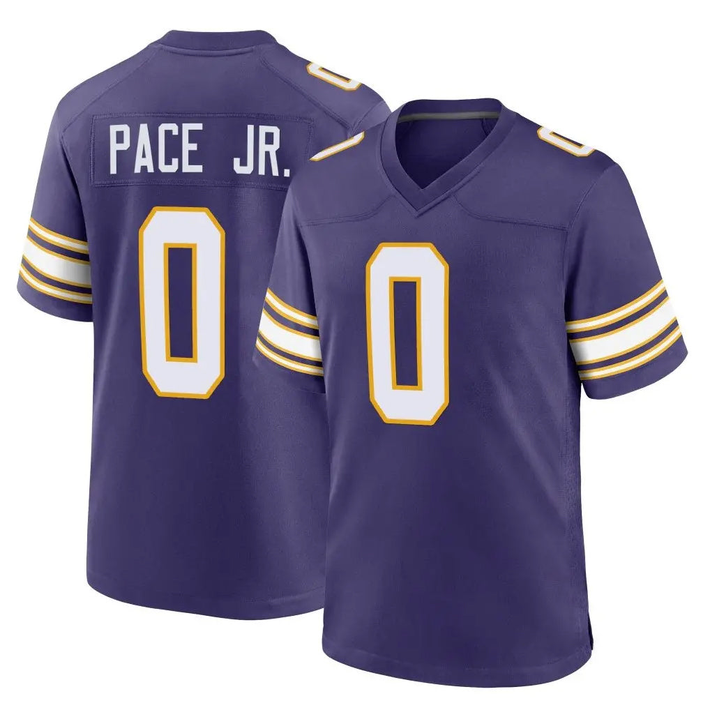 CAdoa MN.Vikings #0 Ivan Pace Jr. Player Purple Classic Home Game Stitched Jerseys