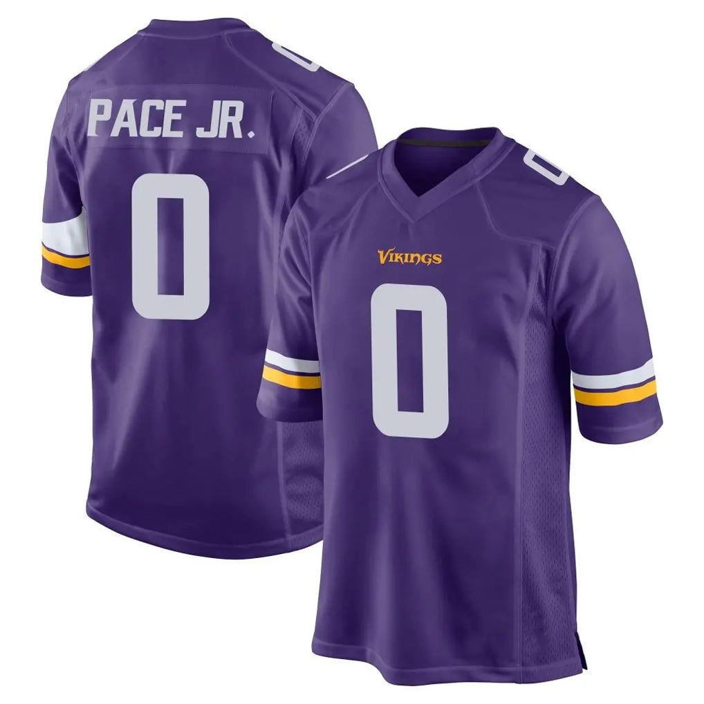 CAdoa MN.Vikings #0 Ivan Pace Jr. Player Purple Home Game Stitched Jerseys