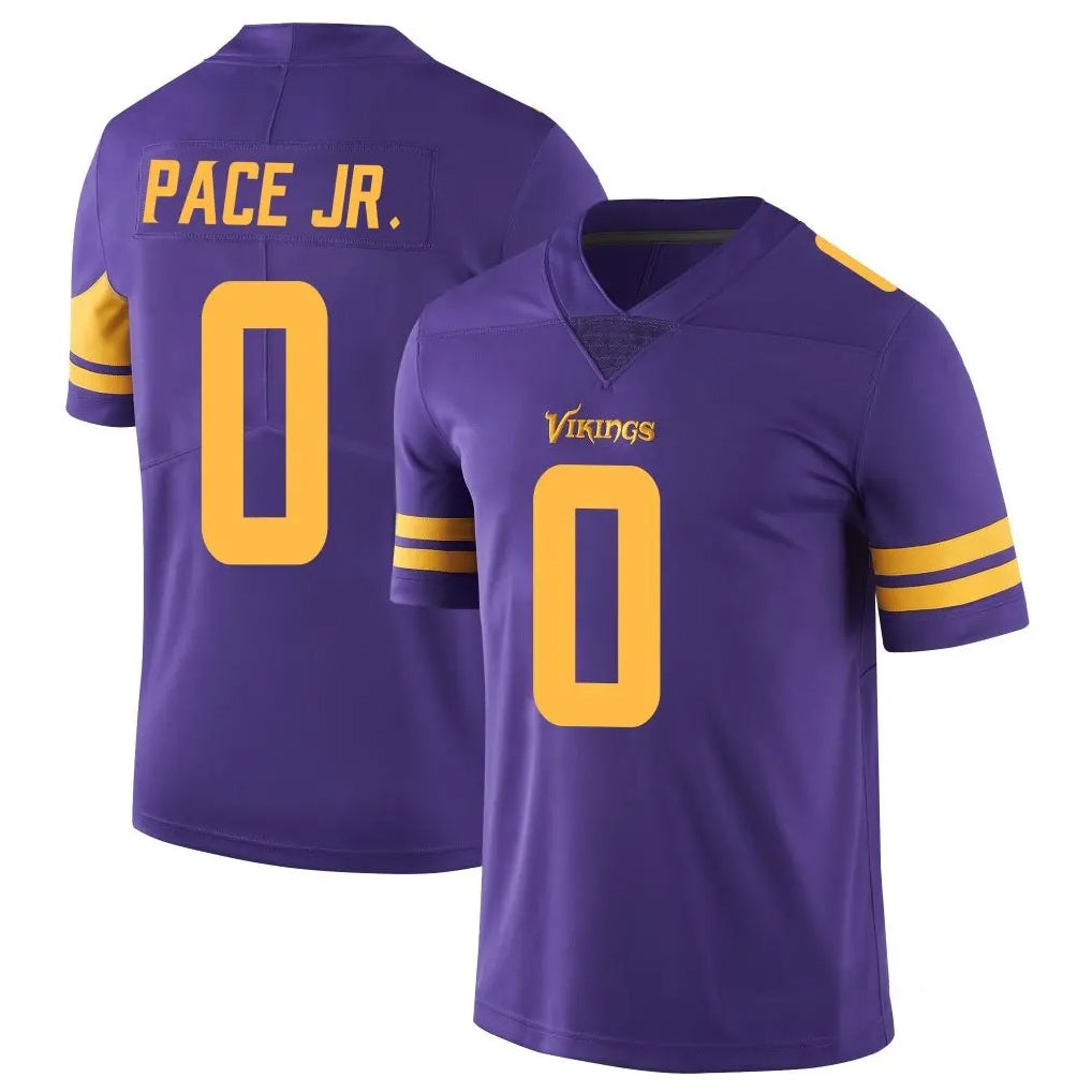 CAdoa MN.Vikings #0 Ivan Pace Jr. Player Purple Limited Color Rush Home Game Stitched Jerseys