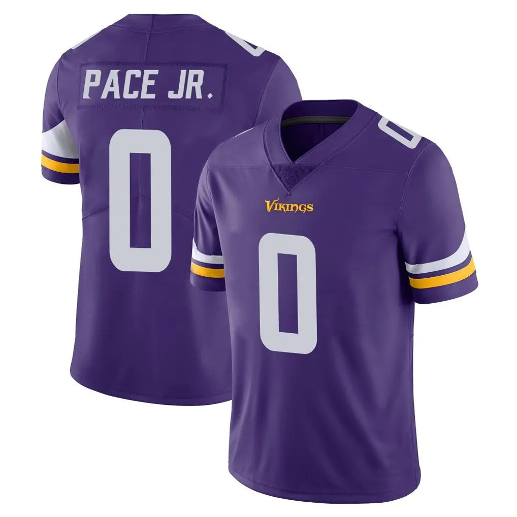 CAdoa MN.Vikings #0 Ivan Pace Jr. Player Purple Limited Vapor Untouchable Home Game Stitched Jerseys
