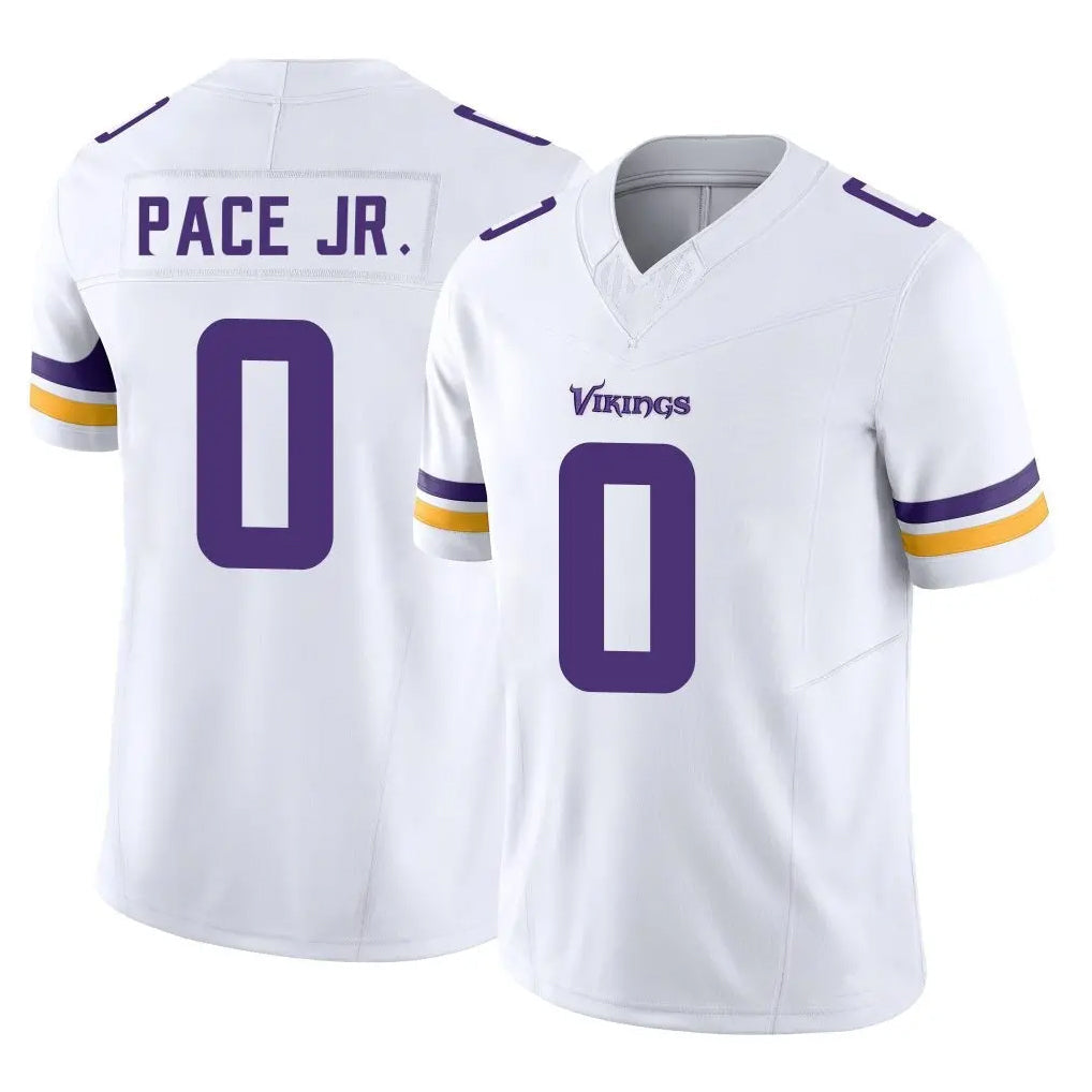 CAdoa MN.Vikings #0 Ivan Pace Jr. Player White Limited Vapor F.U.S.E. Home Game Stitched Jerseys