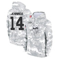 CAdoa MN.Vikings #14 Jauan Jennings Player Arctic Camo Salute to Service Pullover Hoodies Limited Game Stitched Jerseys