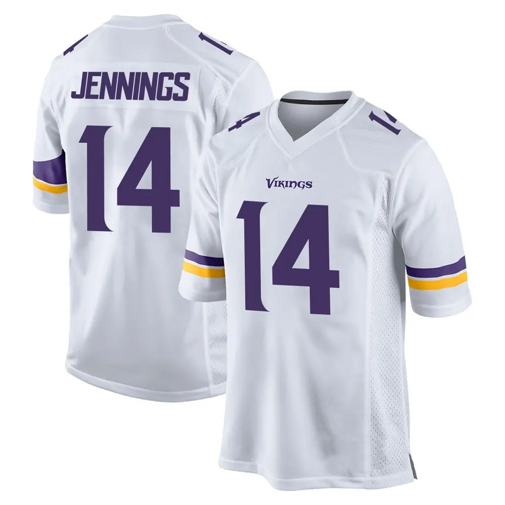 CAdoa MN.Vikings #14 Jauan Jennings Player White Home Game Stitched Jerseys