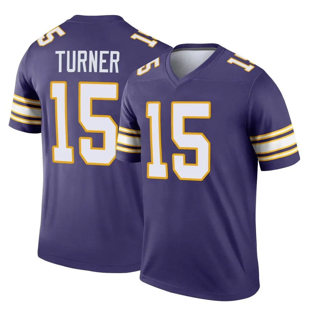 CAdoa MN.Vikings #15 Dallas Turner Player Purple Limited Classic Home Game Stitched Jerseys
