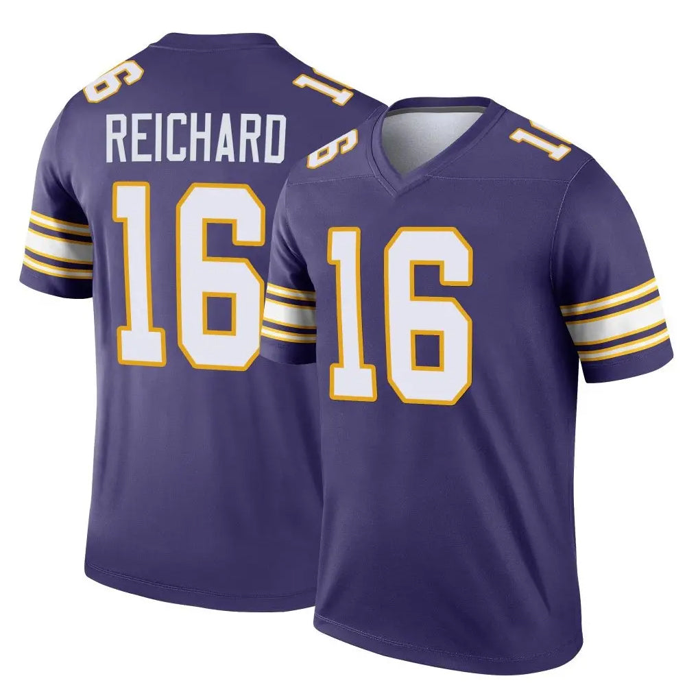CAdoa MN.Vikings #16 Will Reichard Player Purple Limited Classic Home Game Stitched Jerseys