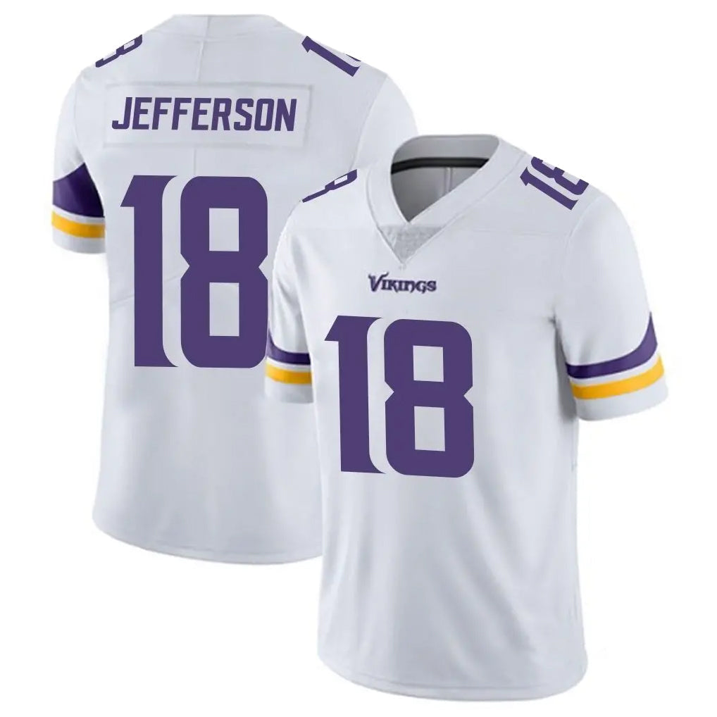 CAdoa MN.Vikings #18 Justin Jefferson Player White Limited Vapor Untouchable Home Game Stitched Jerseys