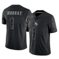 CAdoa MN.Vikings #1 Kyler Murray Player Black Reflective LImited Home Game Stitched Jerseys